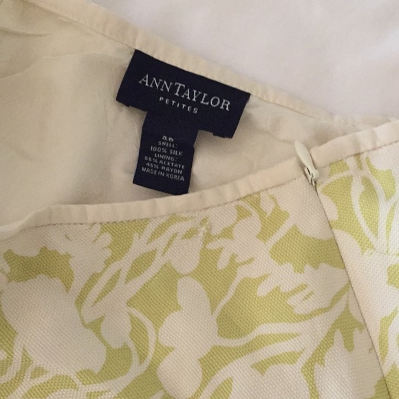 Ann Taylor 4P Silk A line skirt - Picture 5 of 9